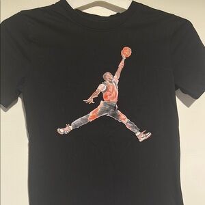 Nike Black Short Sleeve Tee with Jumpman Logo